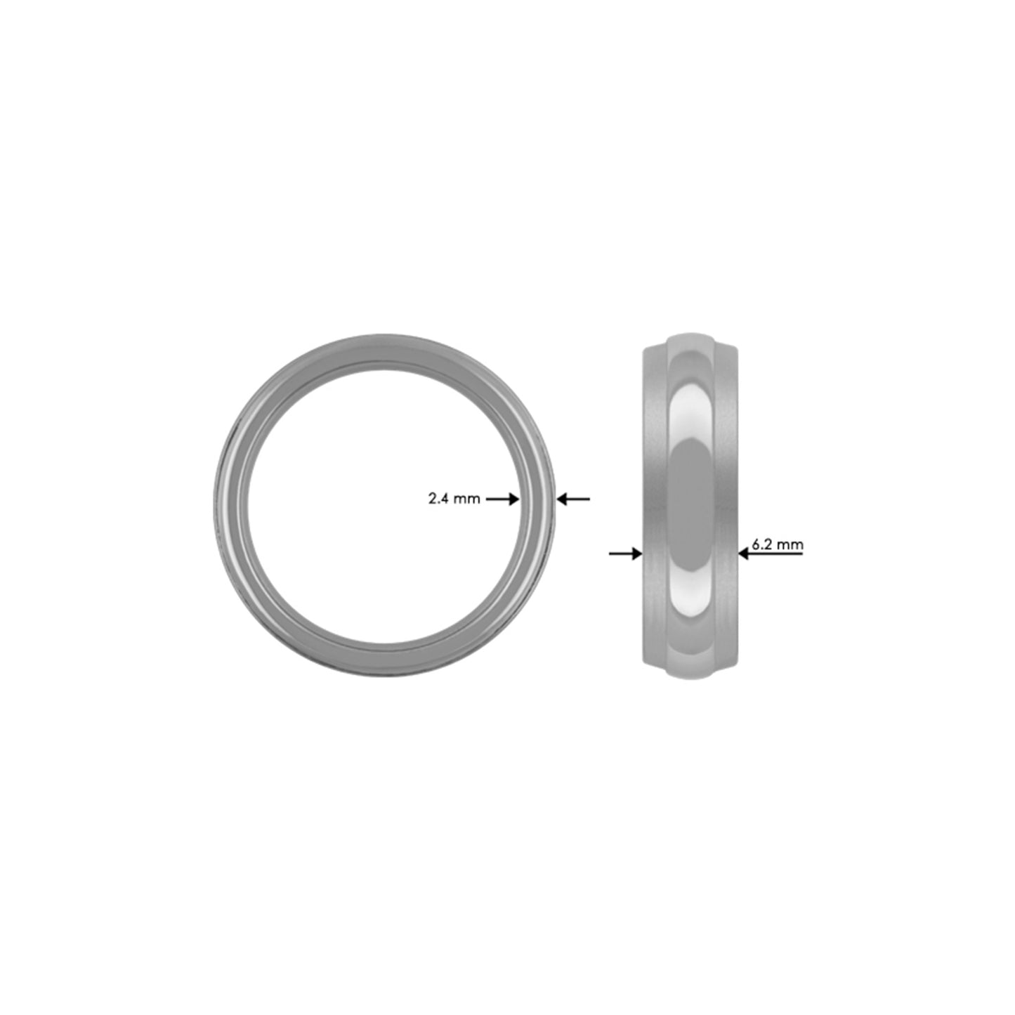 Titan Ring Polished/Sandblast
