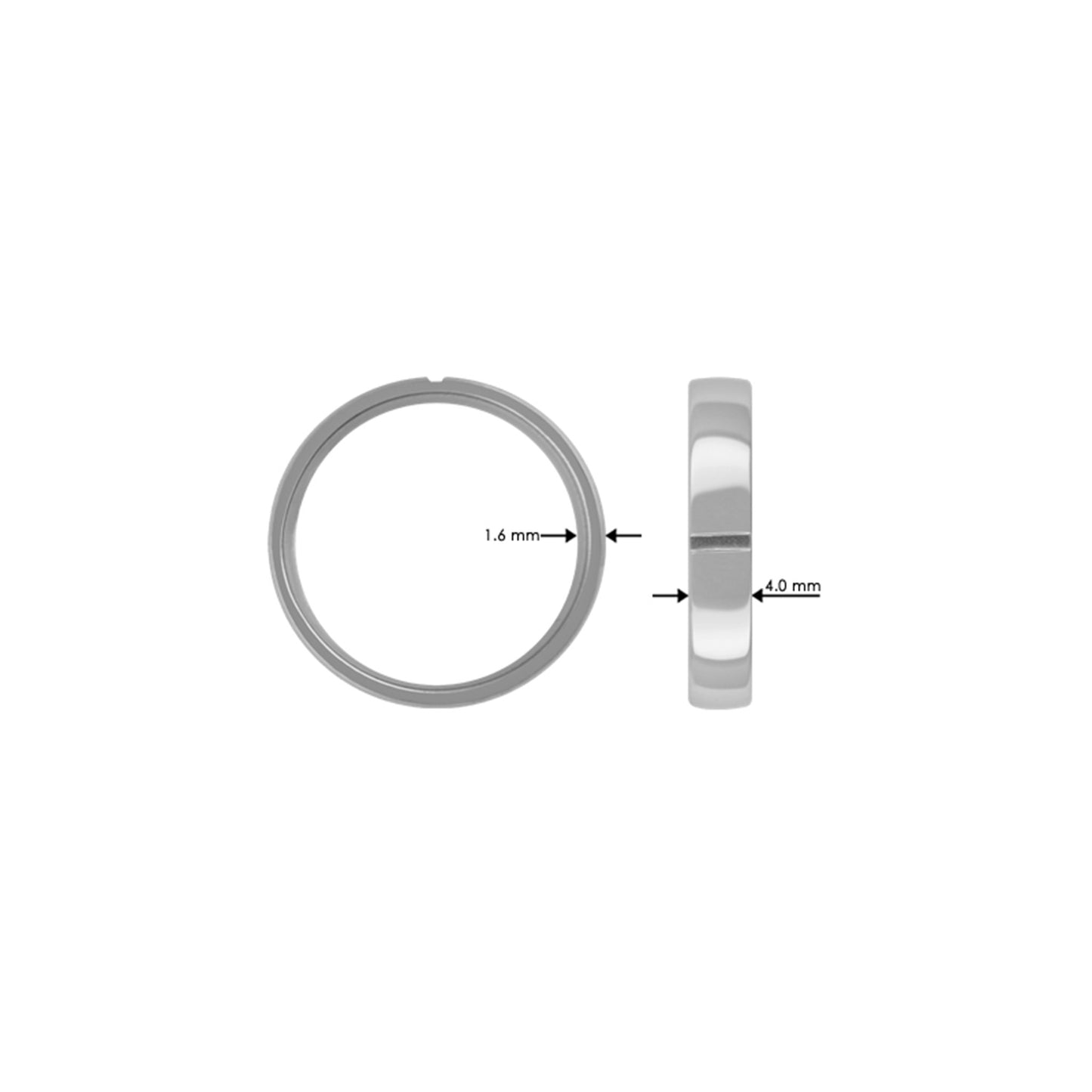 Titan Ring Polished/Sandblast(cut)