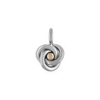 Vedhæng med lab-diamant og 18 kt. gult guld – poleret