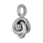 Vedhæng med diamant 0,10 ct. – poleret