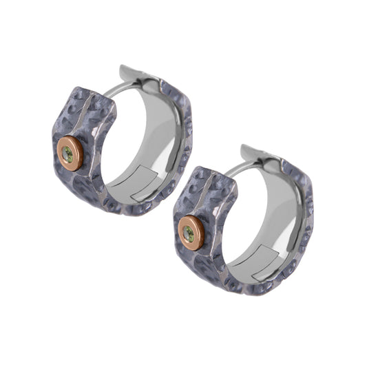 Titanium Click Creole med 9 kt. rosaguld og peridot – Lava