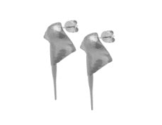 Titanium ørestikker Stingray – fladhamrede/polerede