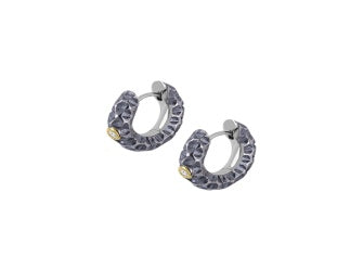 Titanium Click Creole med 18 kt. gult guld og lab-diamanter – Lava