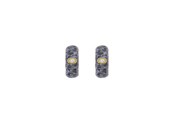 Titanium Click Creole med 18 kt. gult guld og lab-diamanter – Lava