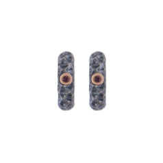 Titanium Click Creole med 9 kt. rosaguld og pink turmalin – Lava