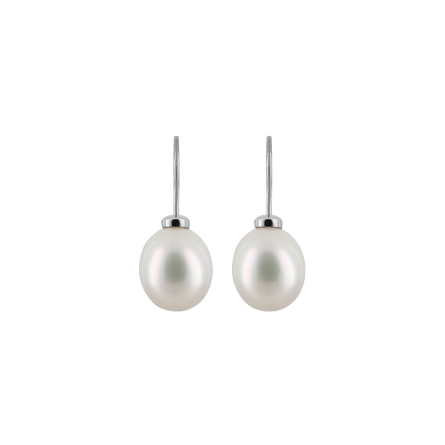Earhook w/ Freshwater Pearl White Rice 7.5-8mm