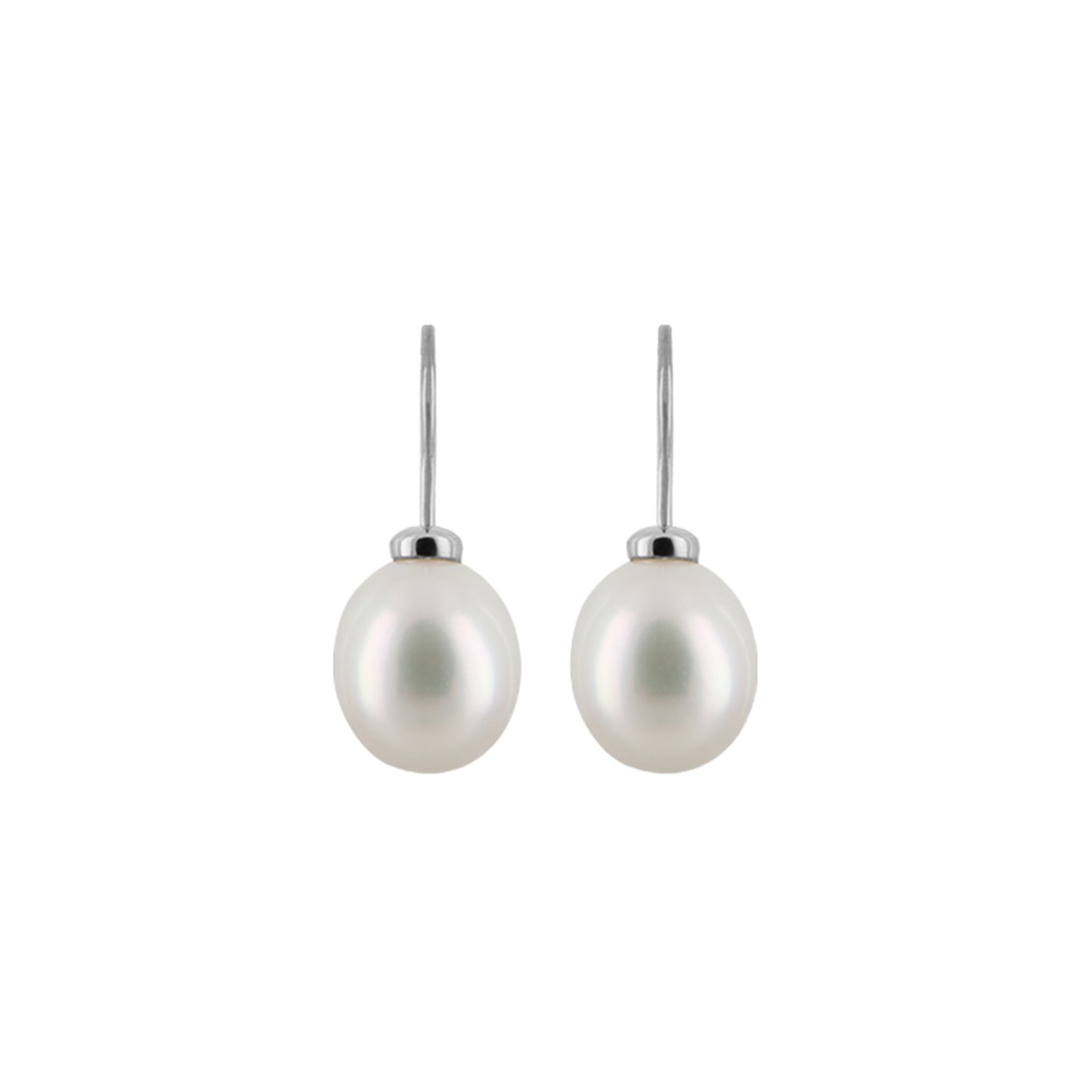 Earhook w/ Freshwater Pearl White Rice 8.5-9mm