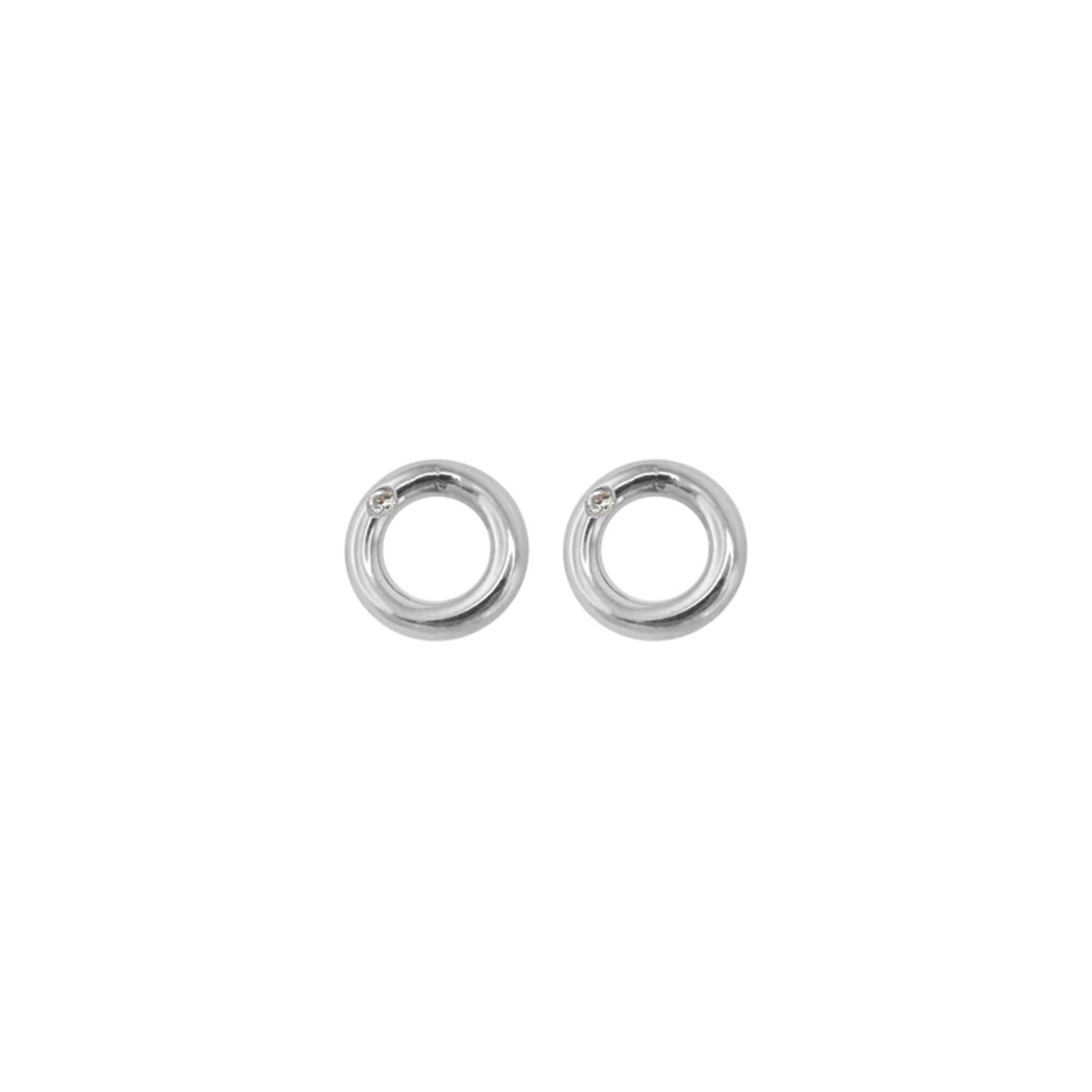 Earstick w/ Diamonds (2x 0.005ct White) Polished