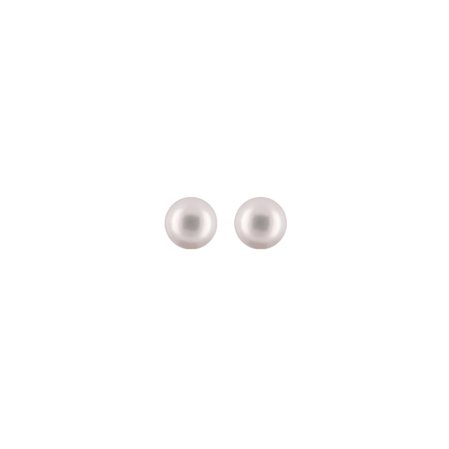 Earstick w/ Freshwater Pearls White Round 5-5.5mm
