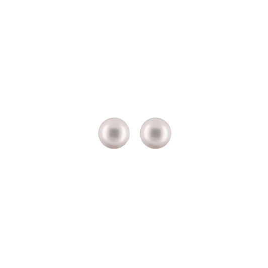 Earstick w/ Freshwater Pearls White Round 5-5.5mm