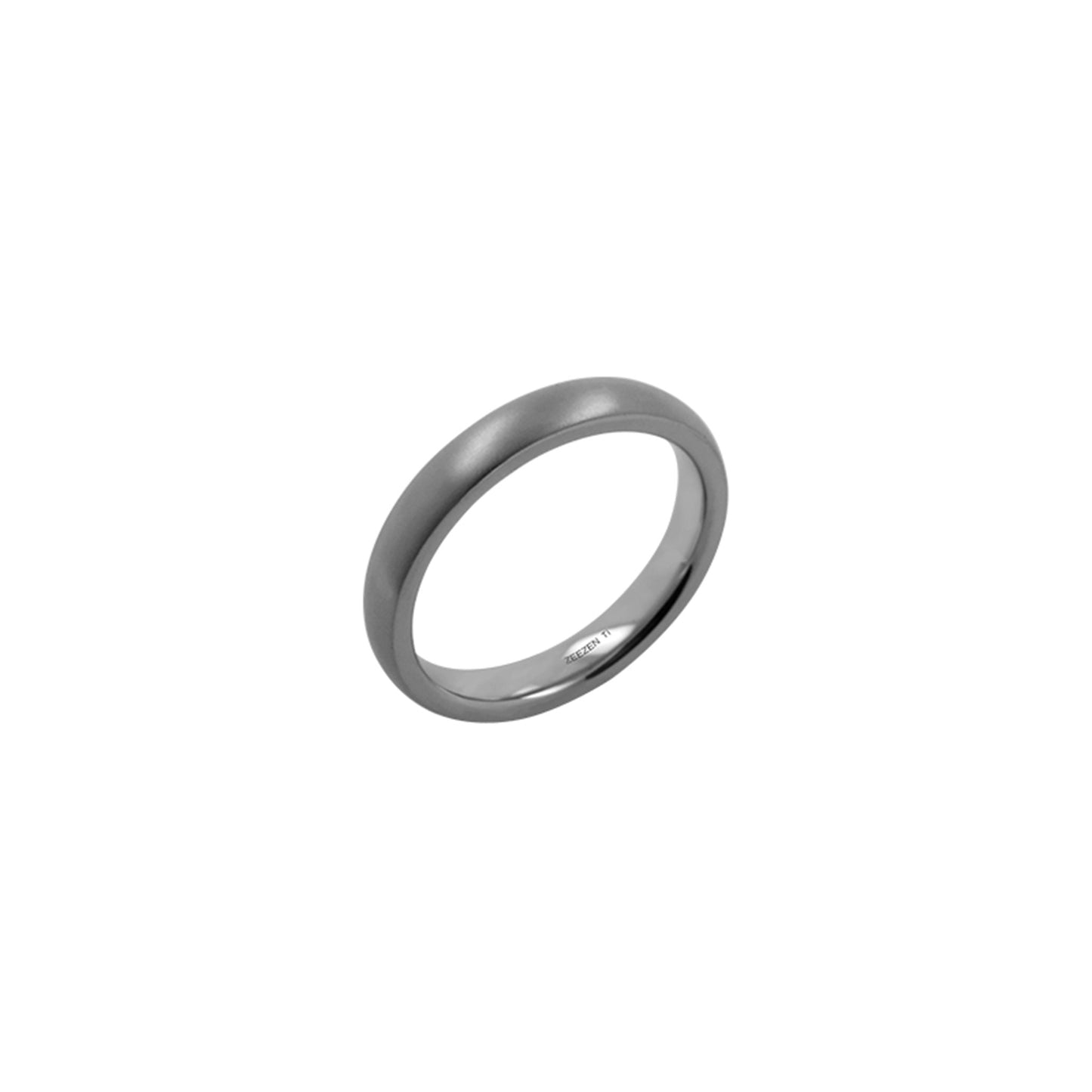 Titan Ring Matte rounded 4mm