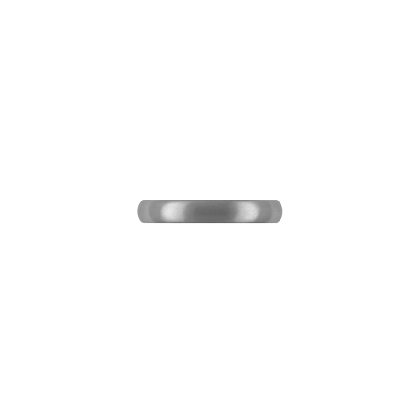 Titan Ring Matte rounded 4mm