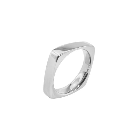 Titan Ring polished square 5mm