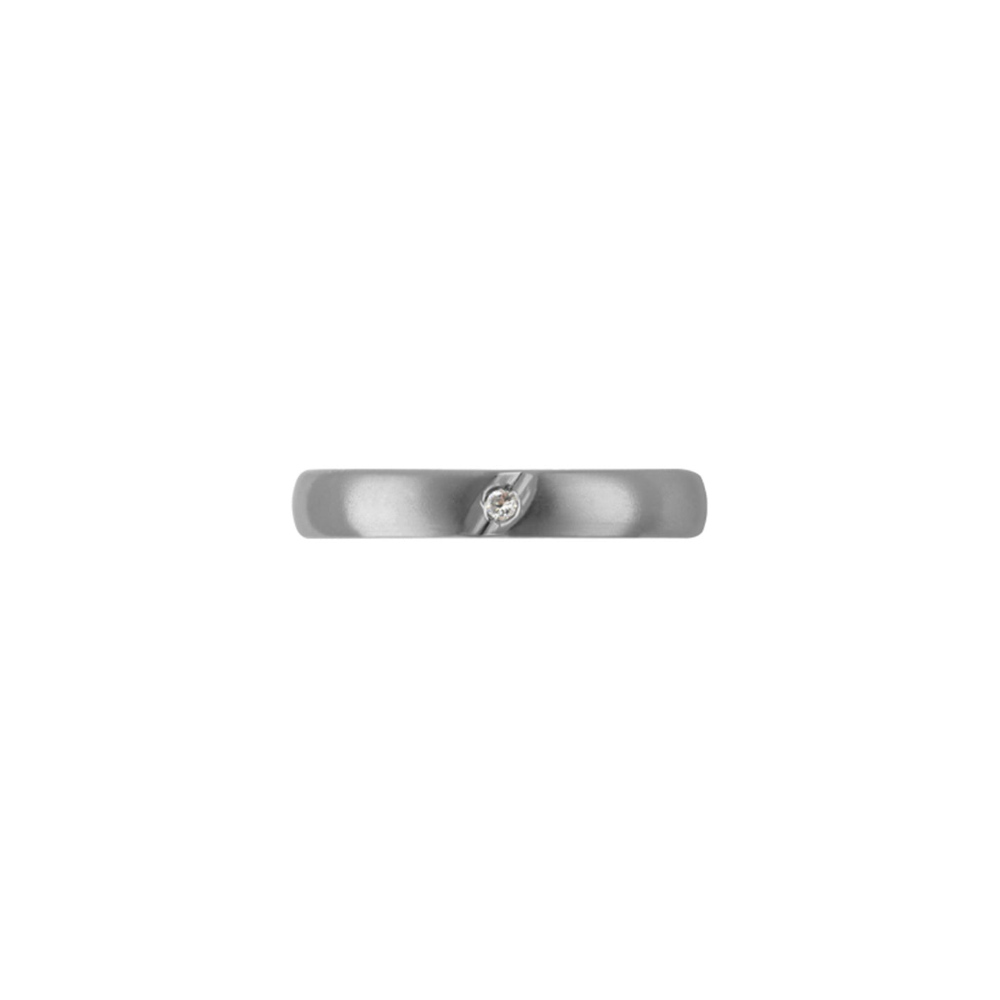 Titan Ring w/ diamond (1x0.015ct.white) Matte/Polished