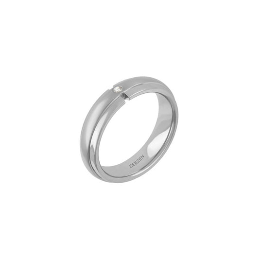 Titan Ring w/ diamond (1x0.02ct.twp White) Mat/Polished