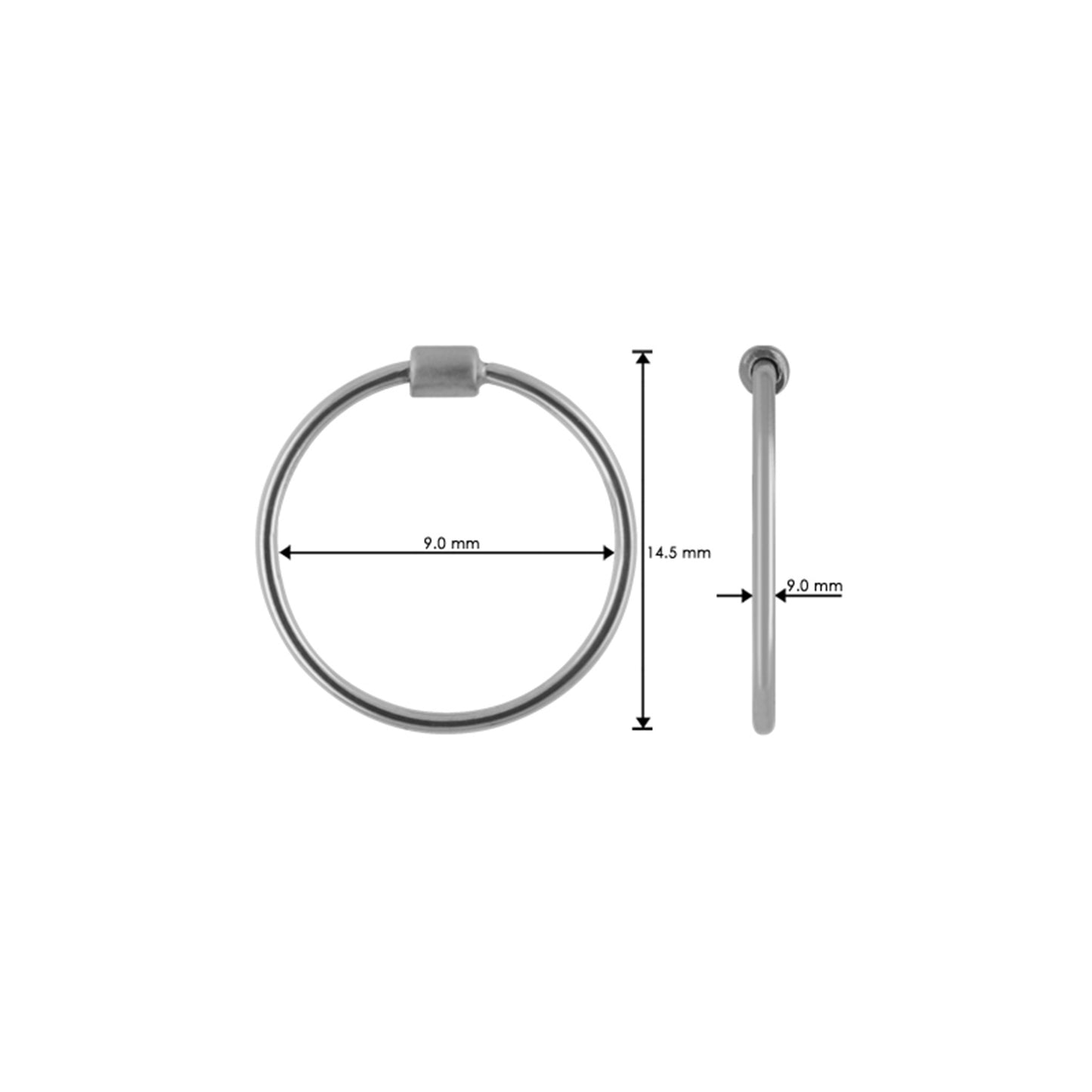 Wire Creol 13mm Inner Dia. Polished